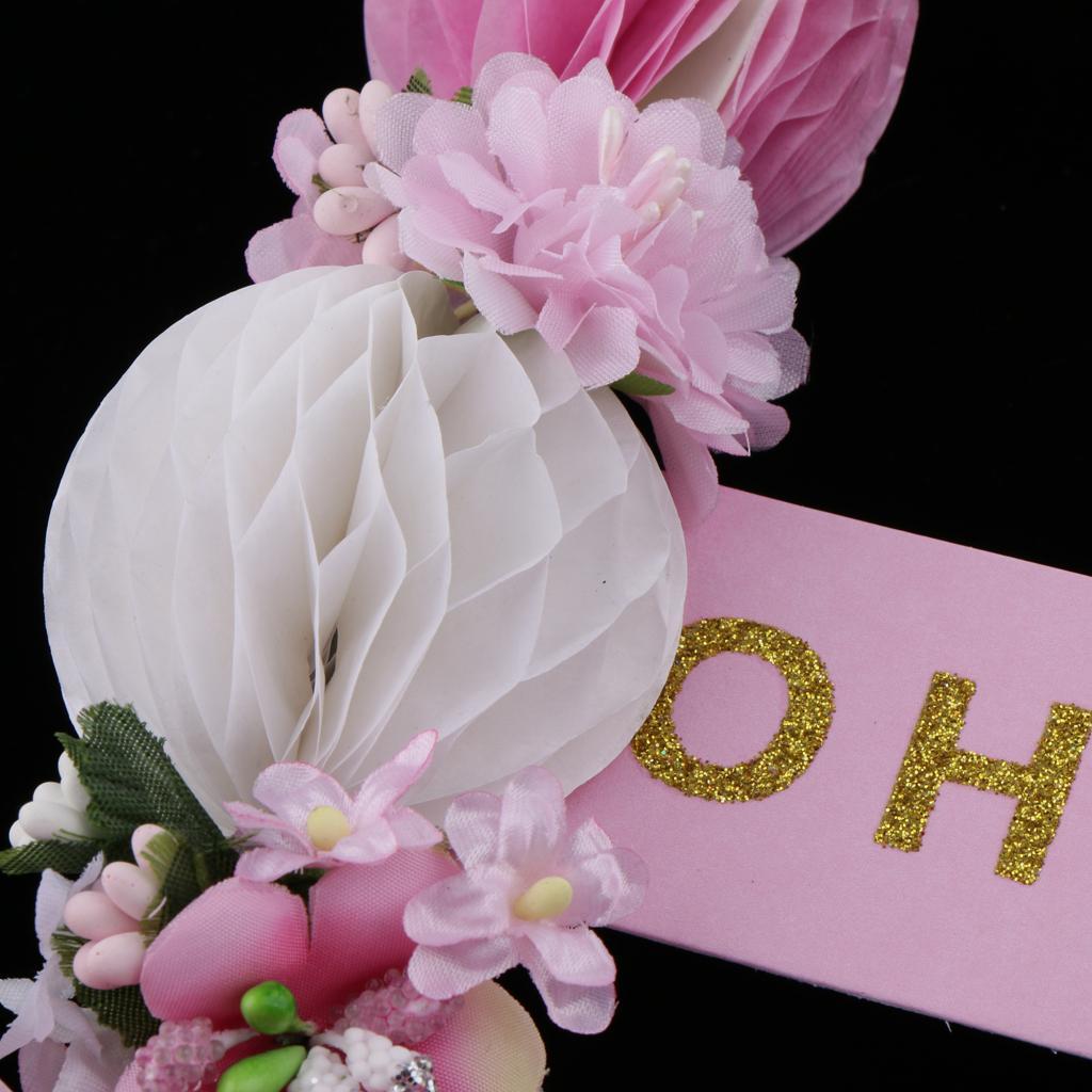 Baby Shower Paper Honeycomb Cake Topper for Kids Party Cake Decoration