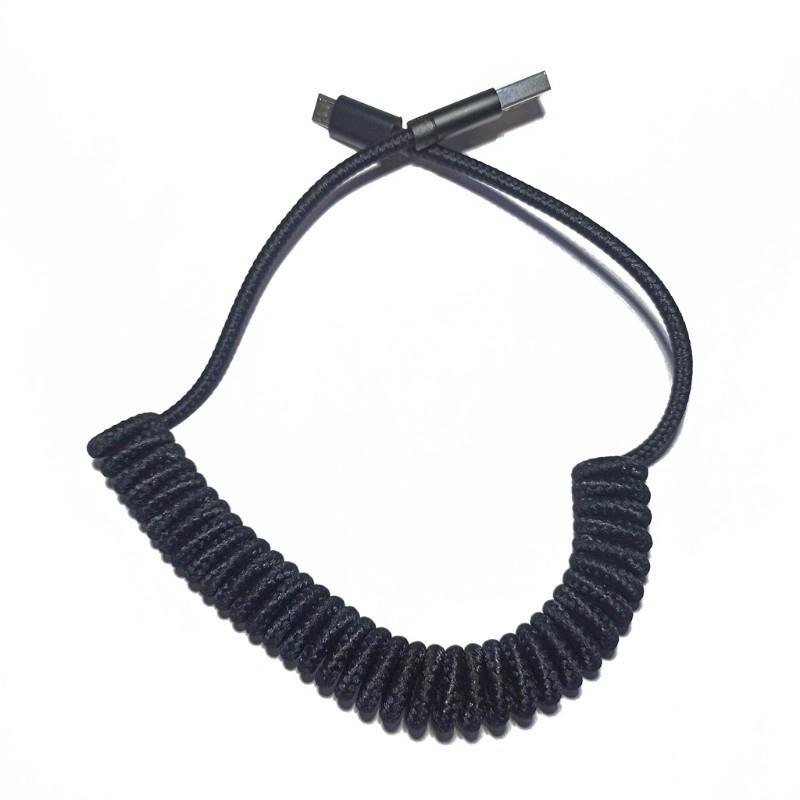 HSV Type C Micro Coiled Cable Wire Mechanical Keyboard GH60 USB Cable Type-C Cable