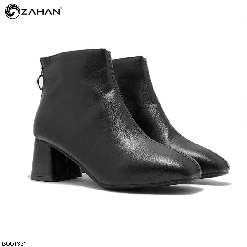 Boots nữ, 5cm, mũi vuông, trơn BOOTS21