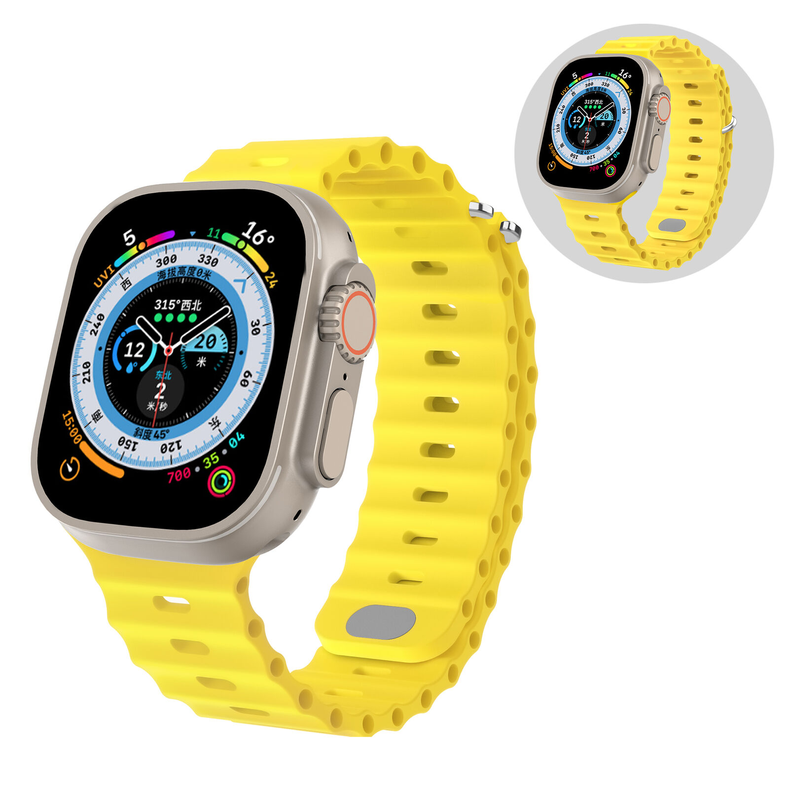 Dây đeo thay thế dành cho Apple Watch Ultra 49mm / 45mm / 44mm / 42mm hiệu COTEETCI Ocean Strap Watchband (thiết kế tinh tế, lịch lãm sang trọng, chất liệu cao cấp) - hàng nhập khẩu