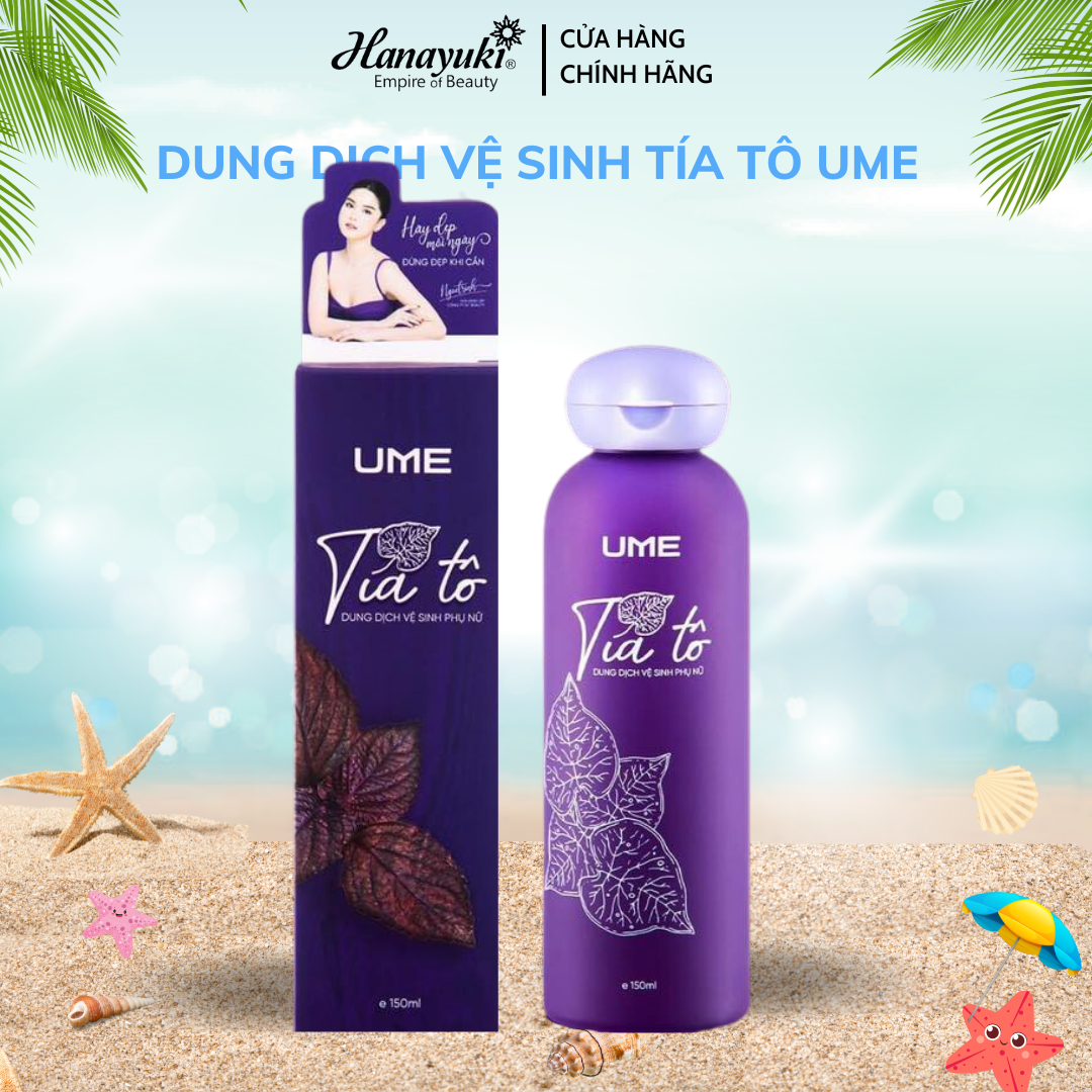 Dung dịch vệ sinh Tía Tô UME Ngọc Trinh giúp kháng khuẩn, ngăn ngừa viêm nhiễm hiệu quả