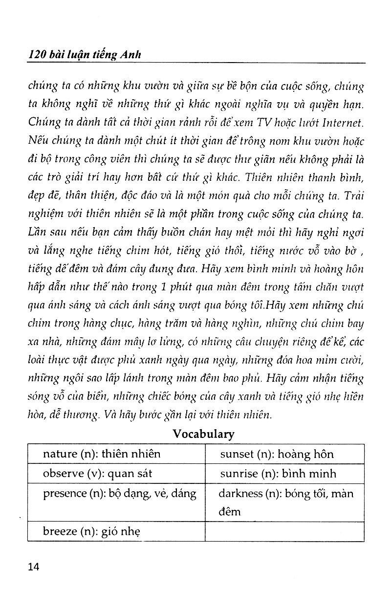 Sách 120 Bài Luận Tiếng Anh