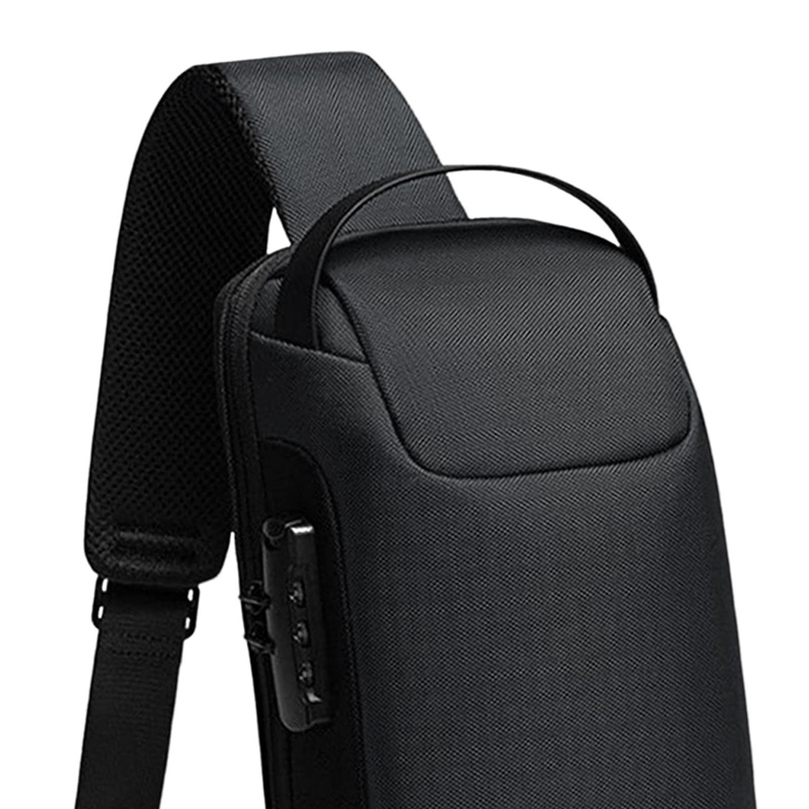 Bag for Men with Lock Backpack Handbag for Cycling Camping Travelling