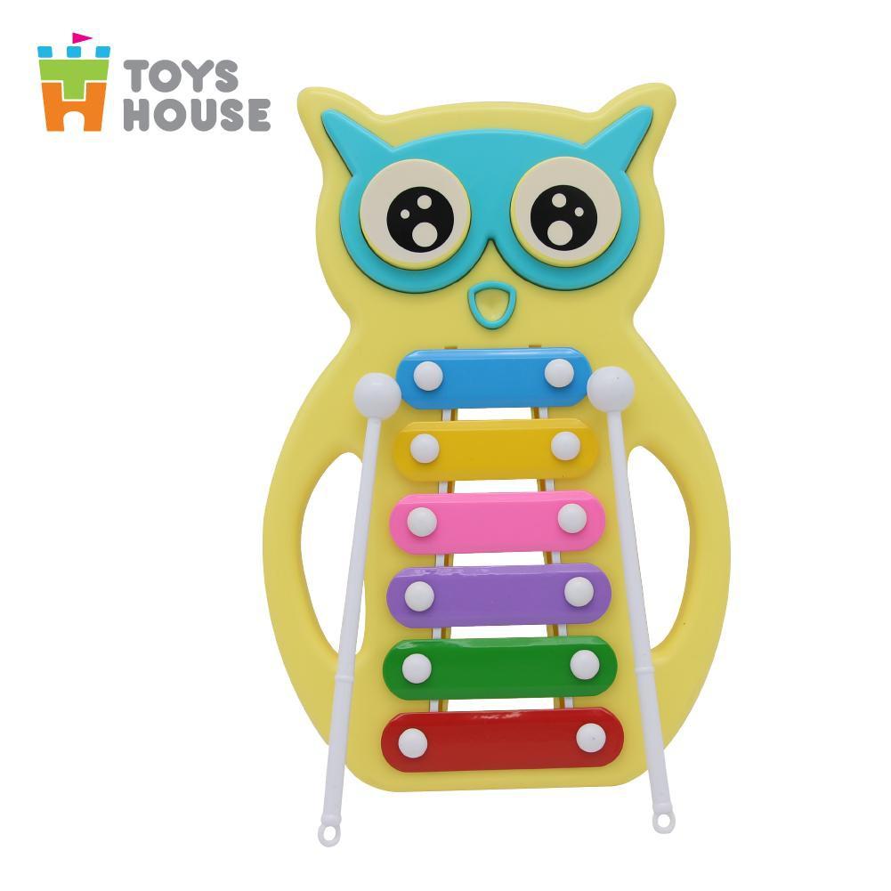 Đồ chơi nhạc cụ- Đàn gõ Xylophone hình cú mèo đáng yêu Toyshouse- Dụng cụ phát triển năng khiếu âm nhạc dành cho bé yêu - tặng đồ chơi xinh xắn