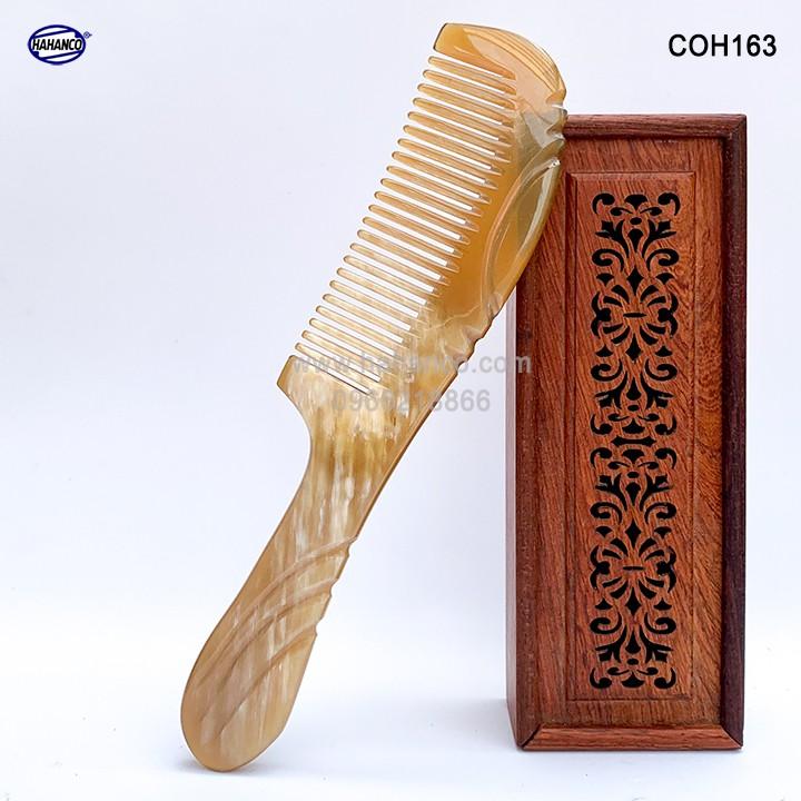 Lược sừng xuất Nhật (Size: M - 17cm) COH163 - Lược khía thon gọn đẹp ️- Chăm sóc tóc