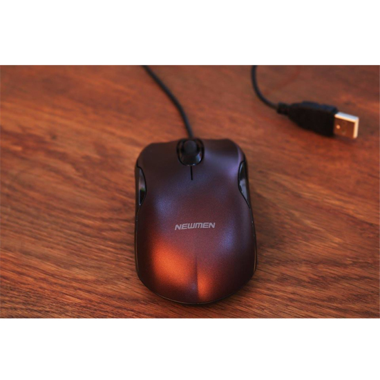 Chuột máy tính có dây Newmen M266 (USB, Purple) - Hàng chính hãng