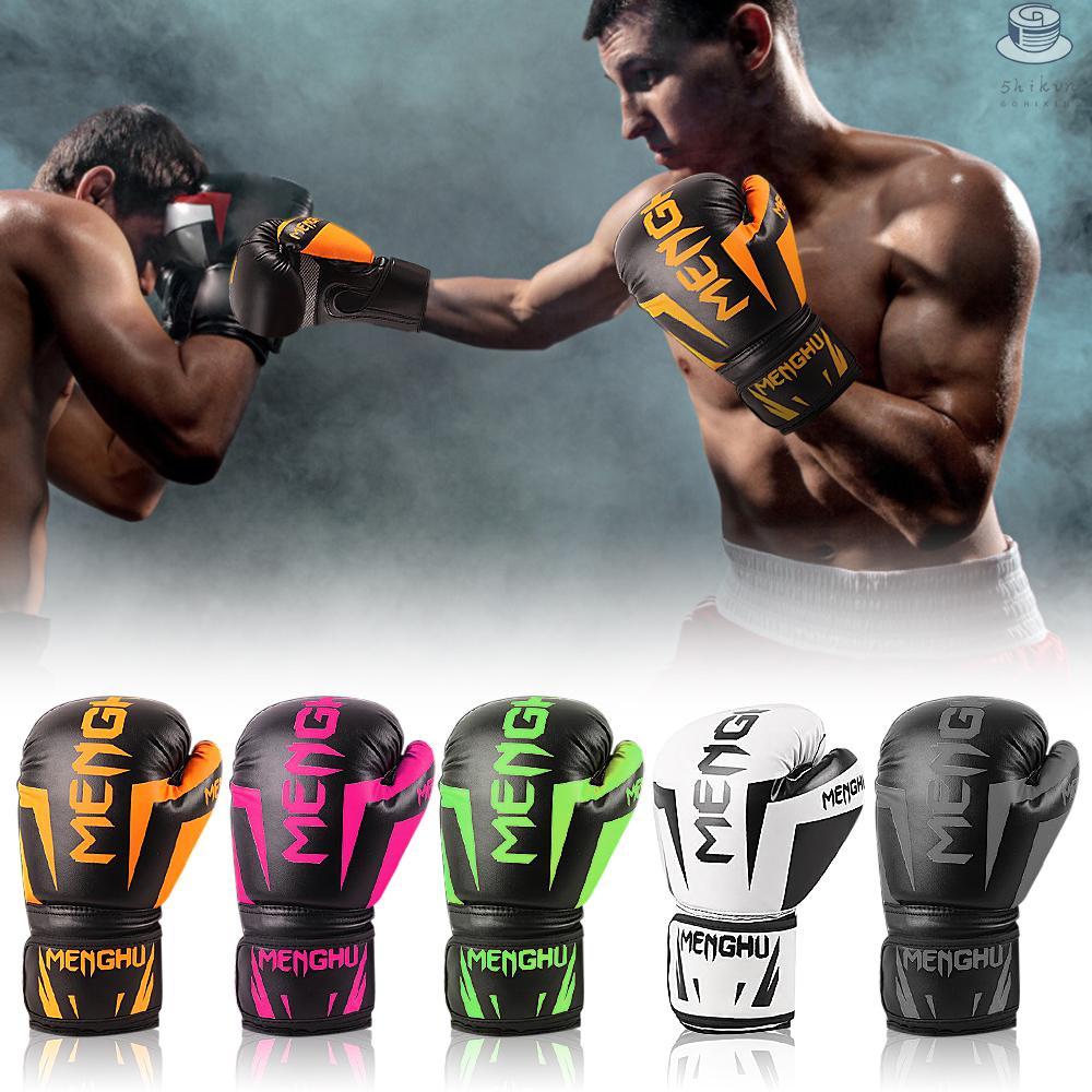 Boxing Gloves with Wrist Support Straps Kick Boxing Muay Thai Punching Training Bag Gloves Adjustable Handwraps Outdoor Sports Mittens Boxing Practice Equipment for Punch Bag Sack Boxing Pads 12oz