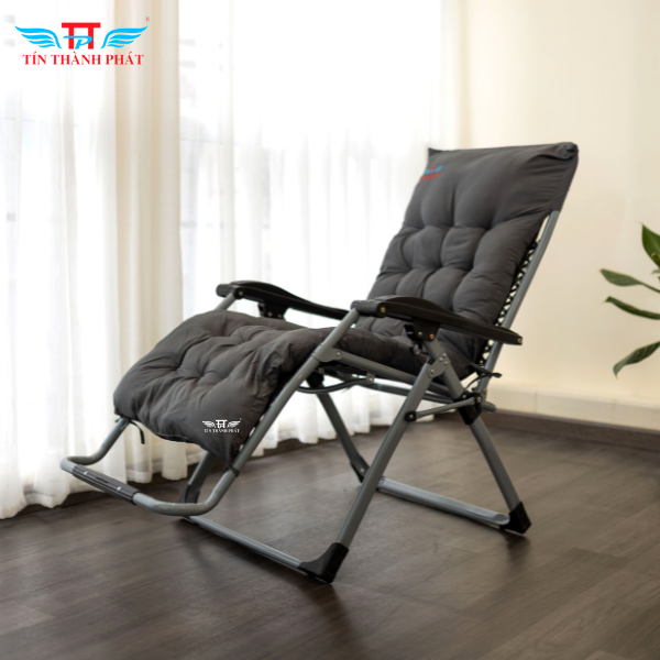 Ghế xếp thư giãn có đệm cao cấp Tín Thành Phát – Bền đẹp, gọn nhẹ, phù hợp cả trong nhà và ngoài trời