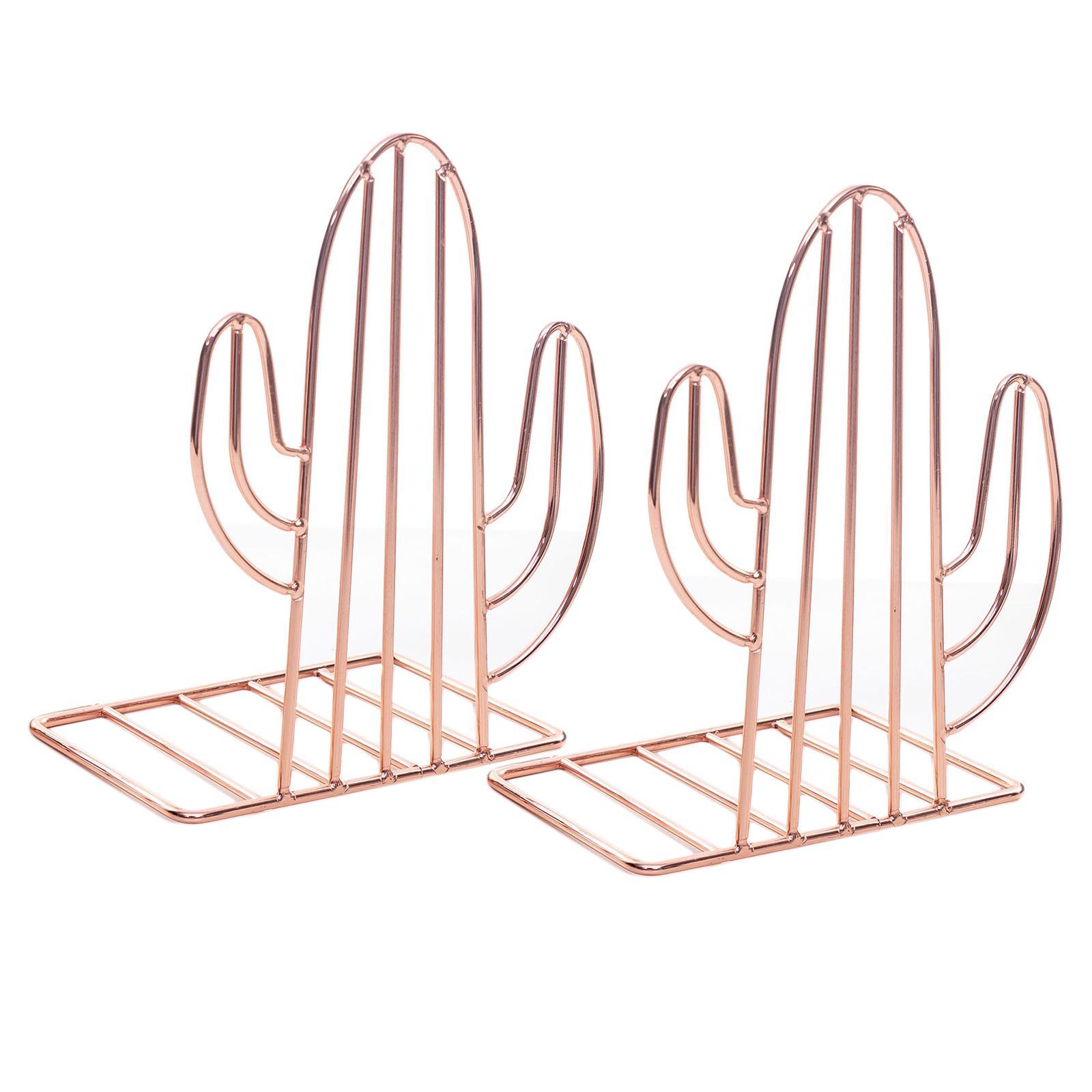 Metal Bookend Book Support Stopper Bookshelf Holder Stand