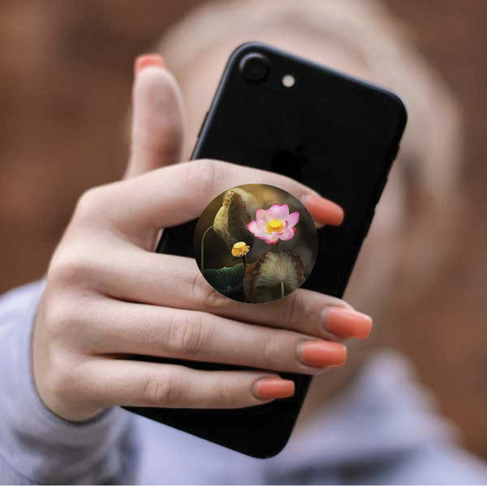 Popsocket - Giá đỡ điện thoại đa năng Hình Các Mẫu Hoa Sen Đẹp - Hàng chính hãng