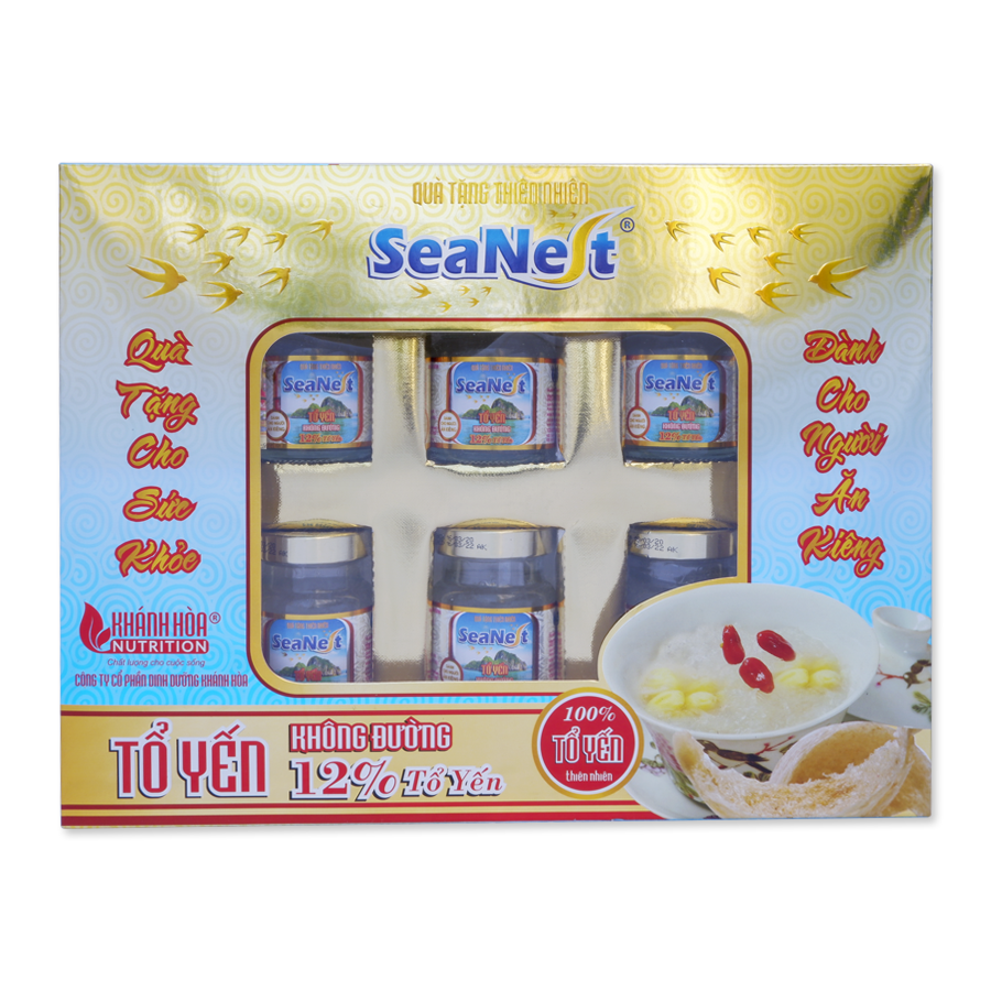 Hộp Quà Tặng Yến Sào Cao Cấp Seanest không đường