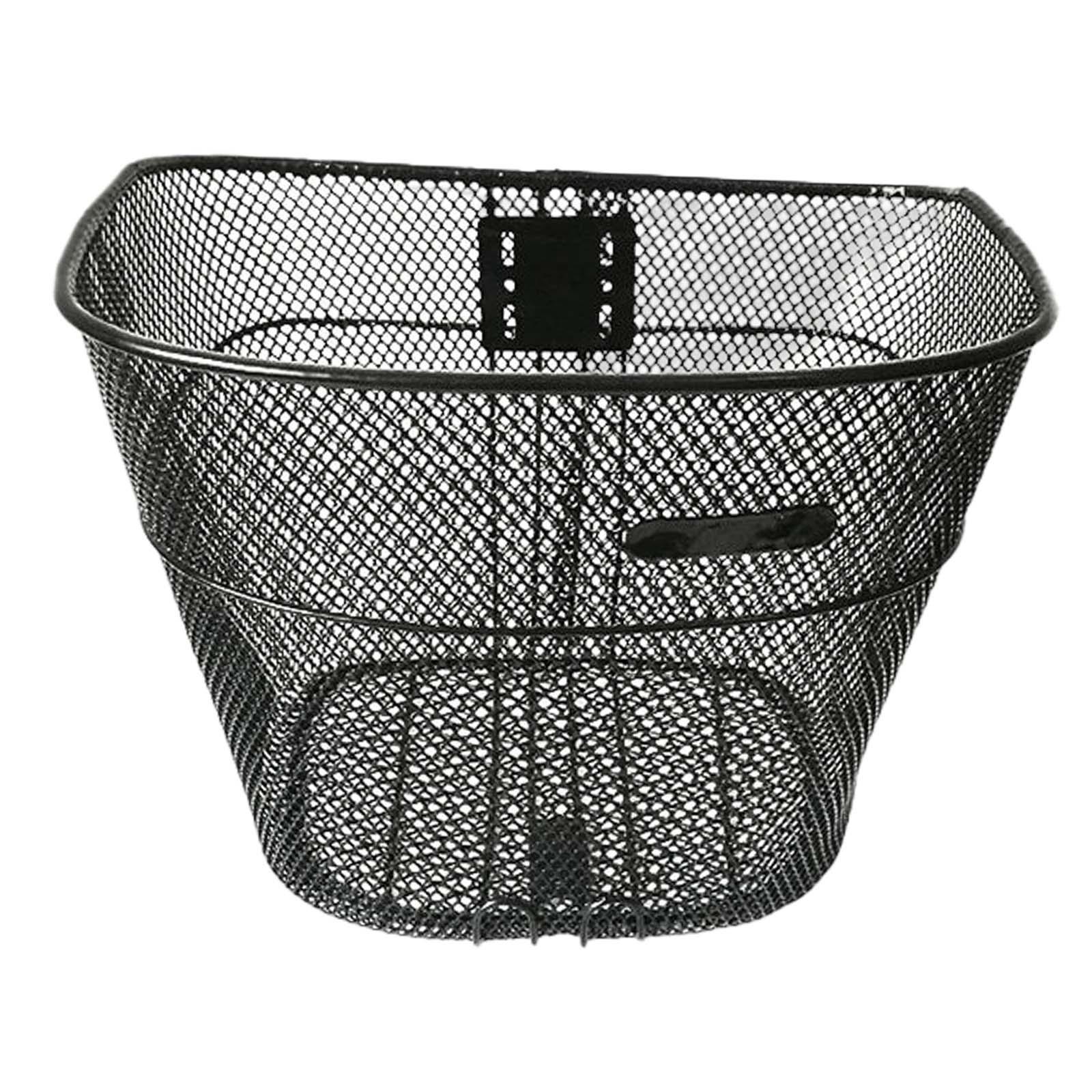 Metal Bike Basket Front Handlebar Basket Hanging Basket Detachable