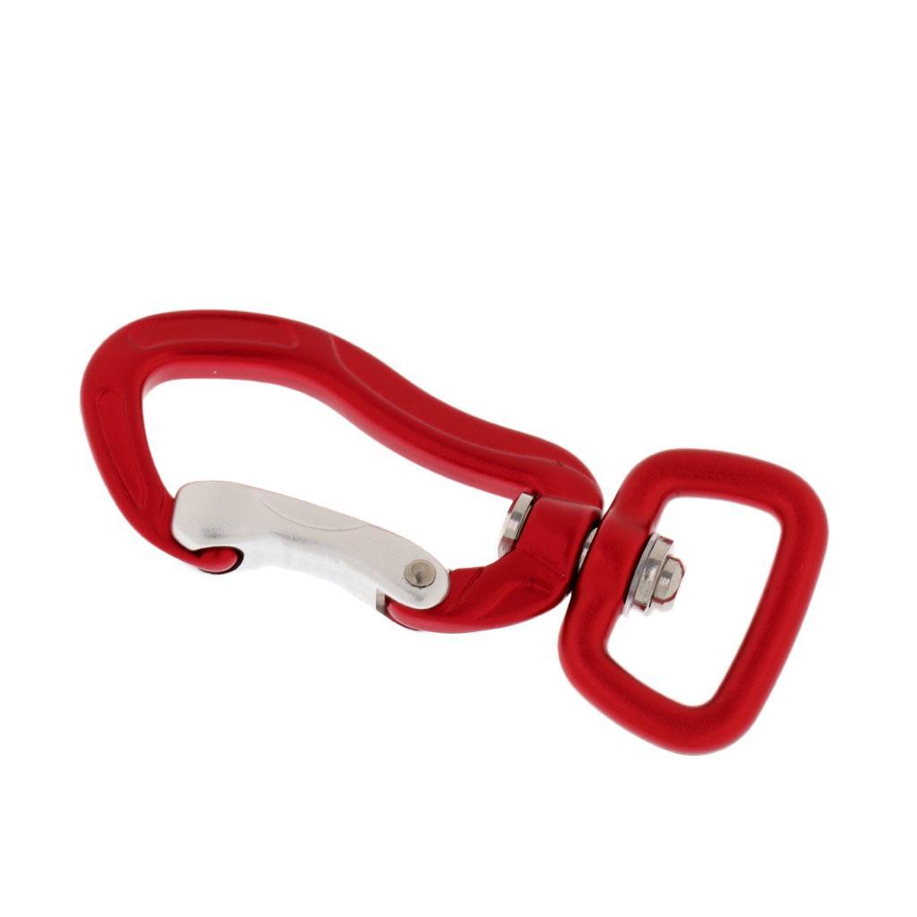 2pcs Aluminum Alloy Swivel Eye Snap Hook Carabiner Clip for Climbing, Camping, Hiking, Mountaineering or Backpack Hook, Keychain
