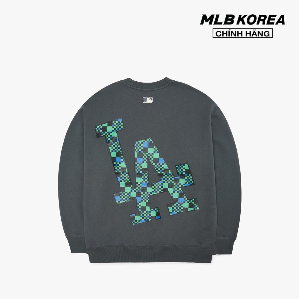 MLB - Áo sweatshirt tay dài phom suông Checkerboard Big Logo Overfit 3AMTO0226