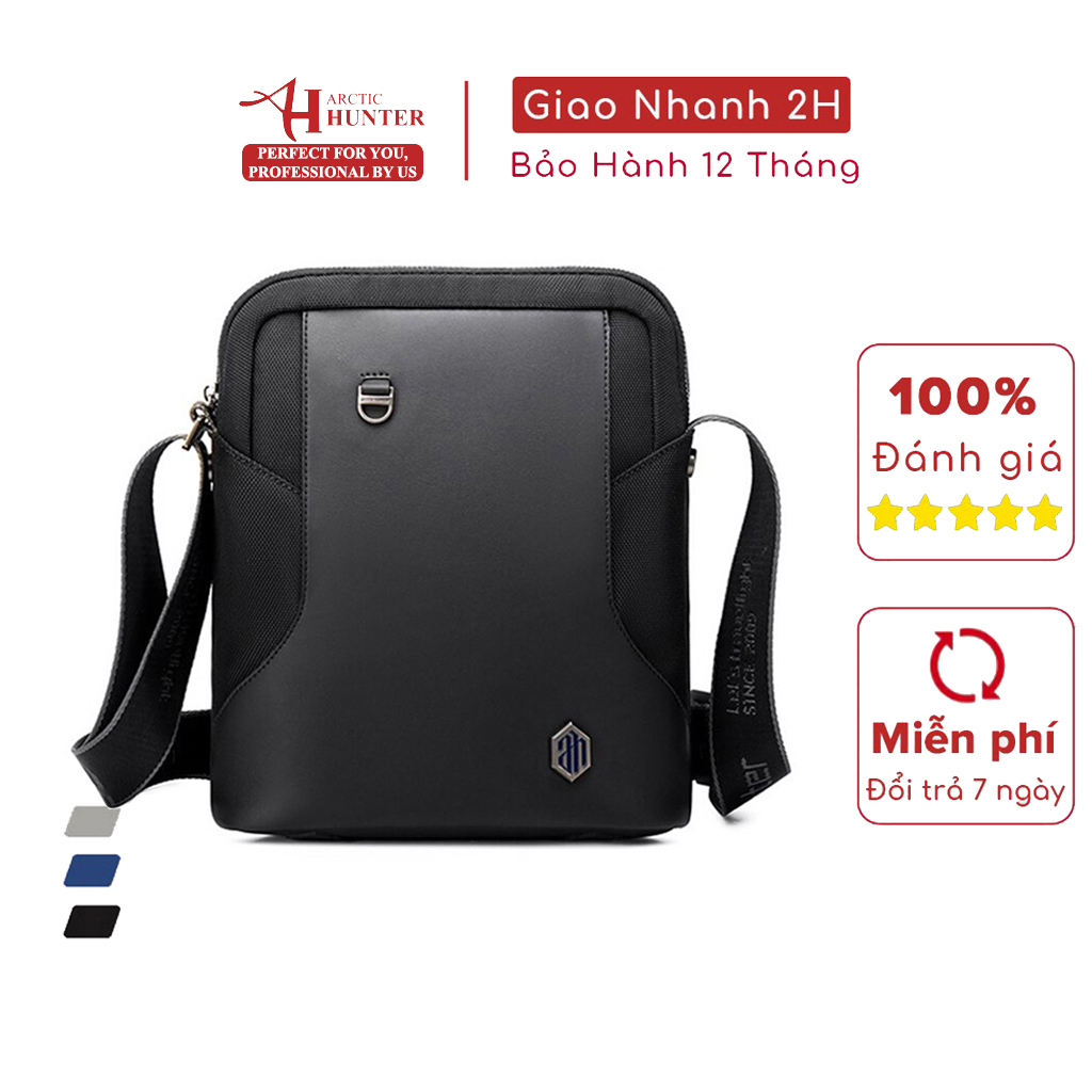 Hình ảnh Túi đeo chéo nam Arctic Hunter K00096 chất liệu Oxford chống thấm nước, đựng ipad, thiết kế nhiều ngăn tiện dụng