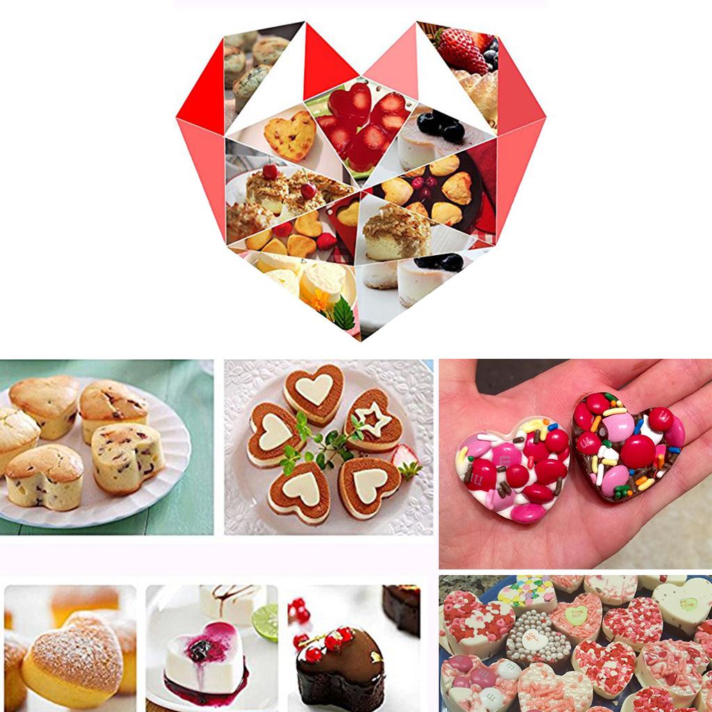 Star Heart Silicone Mould Mold Chocolate Candy Gummy Maker Ice Jelly Tray