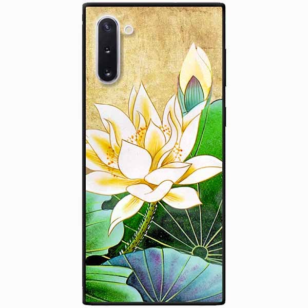 Ốp lưng dành cho Samsung Note 10 mẫu Hoa Sen Vàng