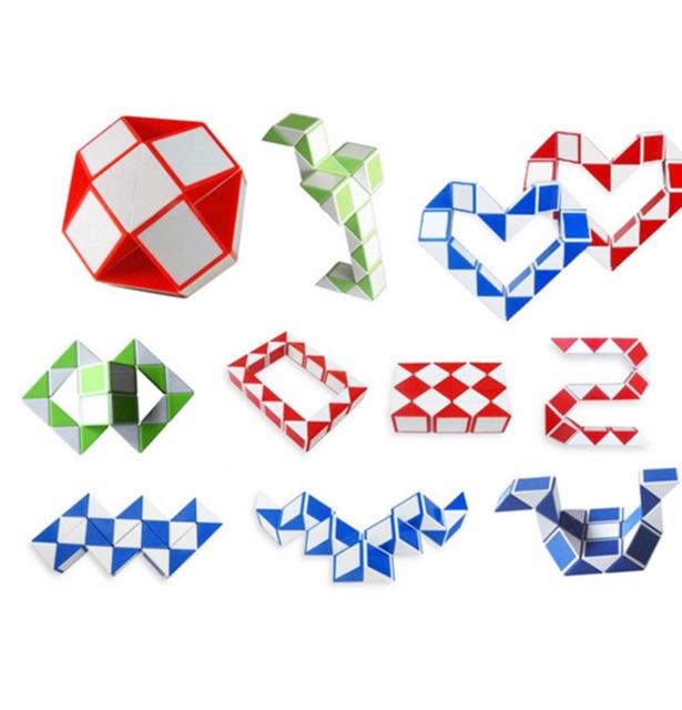 Thước kẻ tạo hình- Rubik snake cao cấp- Rubik snake biến hình, biến thể thông minh -Game trí tuệ phát triển cho trẻ