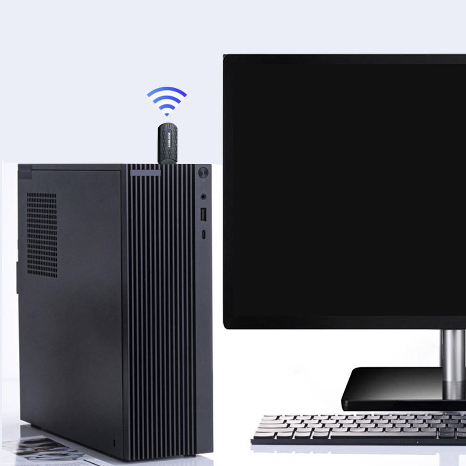 USB WiFi Adapter 5GHz 1201Mbps 574Mbps WiFi for Desktop Laptop