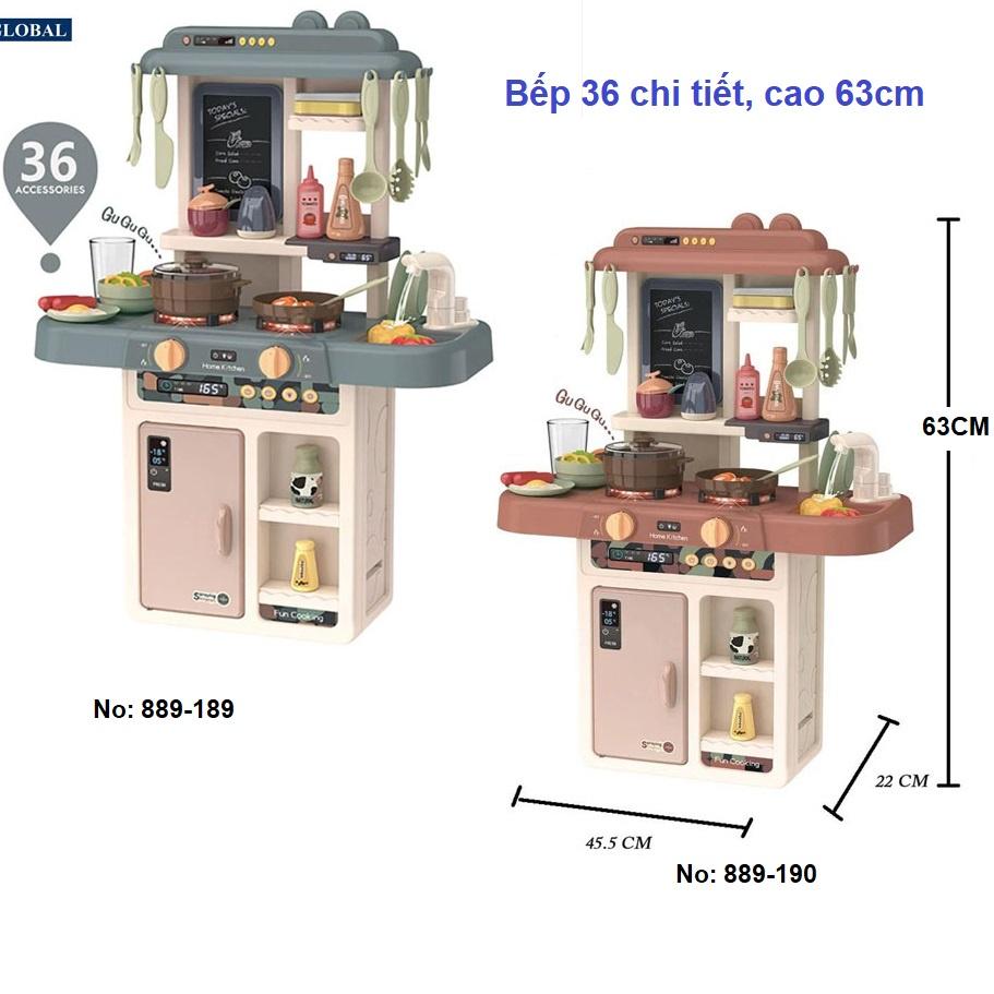 Đồ chơi nấu ăn nhà bếp cho bé nhiều chức năng , đa dạng kích thước BBT Global  mẫu mới 2021