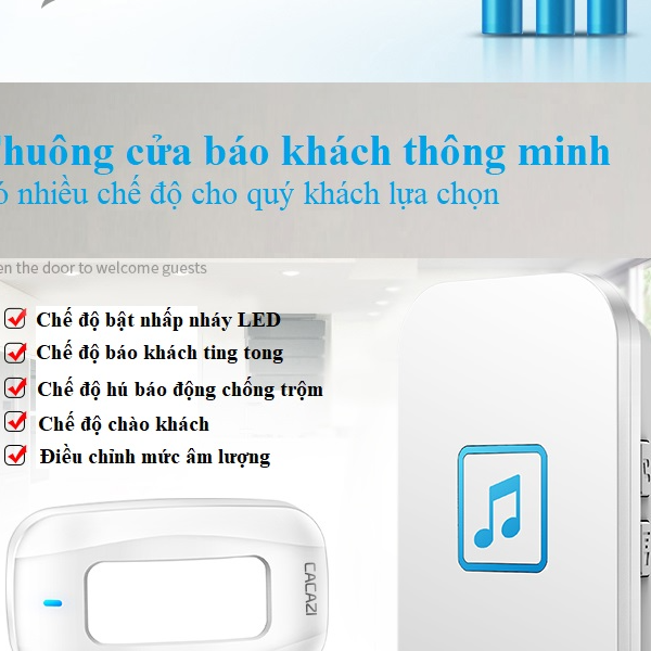 Chuông Báo Khách Cho Cửa Hàng, Siêu Thị, Nhà Ở, Chống Trộm Cảm Biến Chuyển Động M86DK