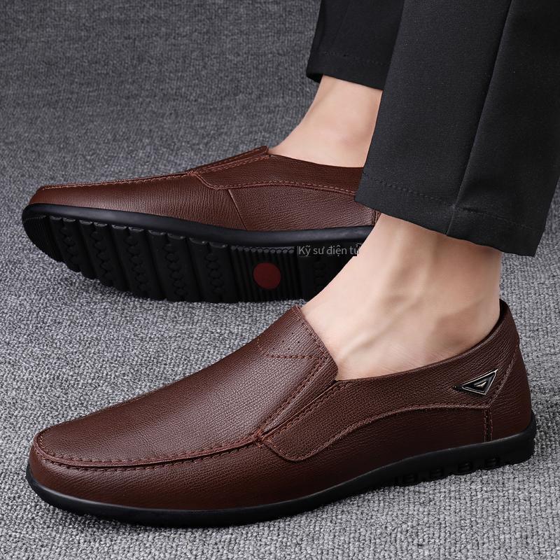 Giao hàng nhanh giày da lưới giày đỏ giày mới chống mài mòn giày thường giày công sở