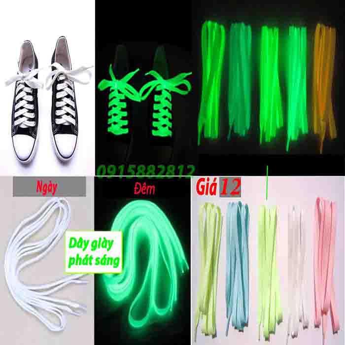 _ Dây Giày 7 Màu - DÂY GIÀY PHÁT SÁNG DẠ QUANG