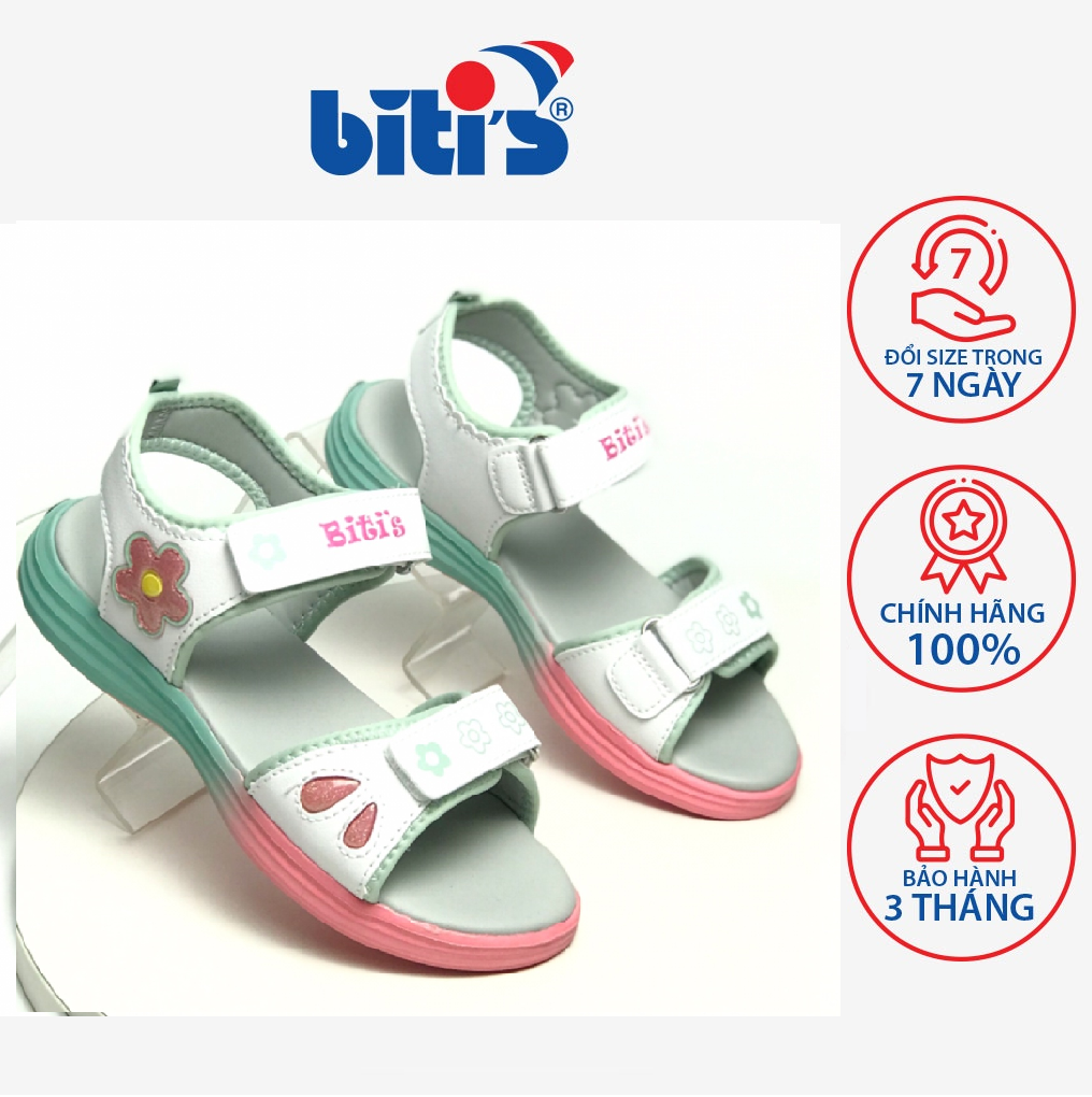 Sandal Eva Phun Bé Gái Biti's BEG000200TRG (TRẮNG)