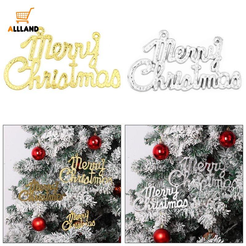 Thẻ treo trang trí giáng sinh hình chữ Merry Christmas