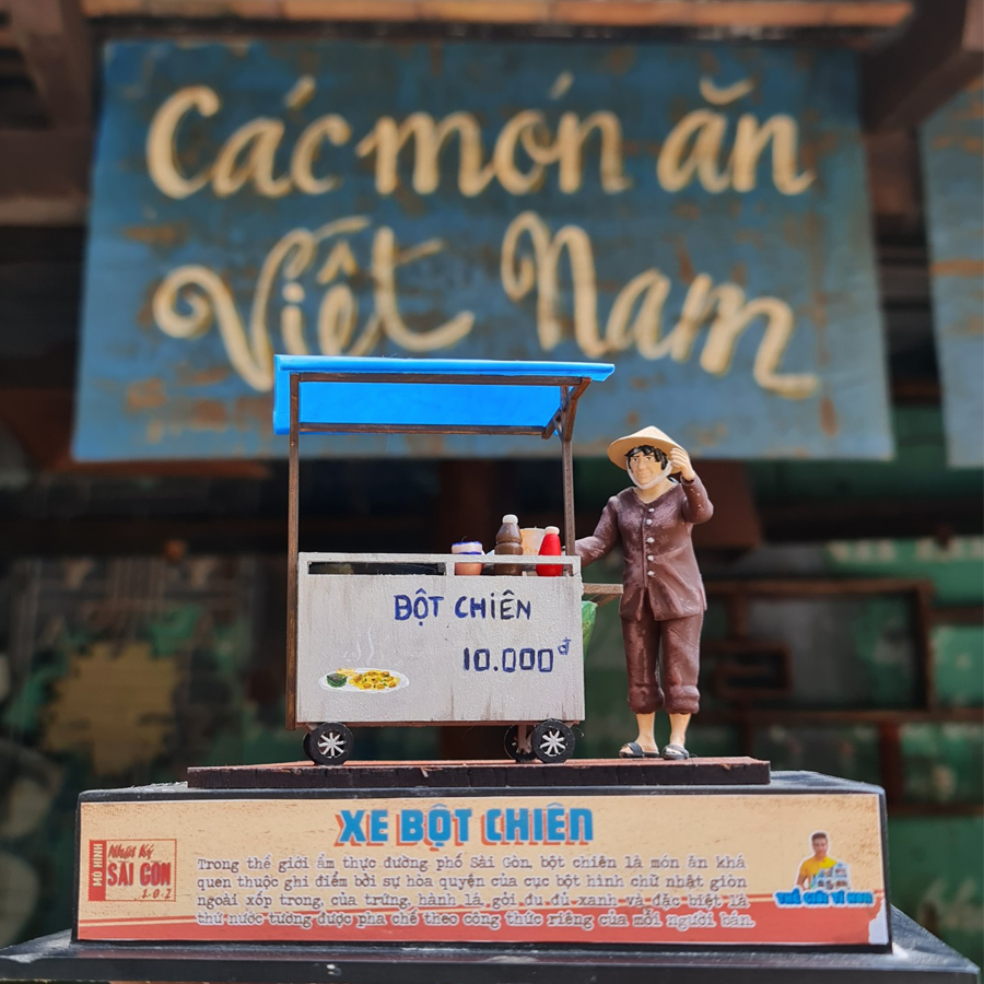 MÔ HÌNH SÀI GÒN XƯA - XE BỘT CHIÊN - HR14