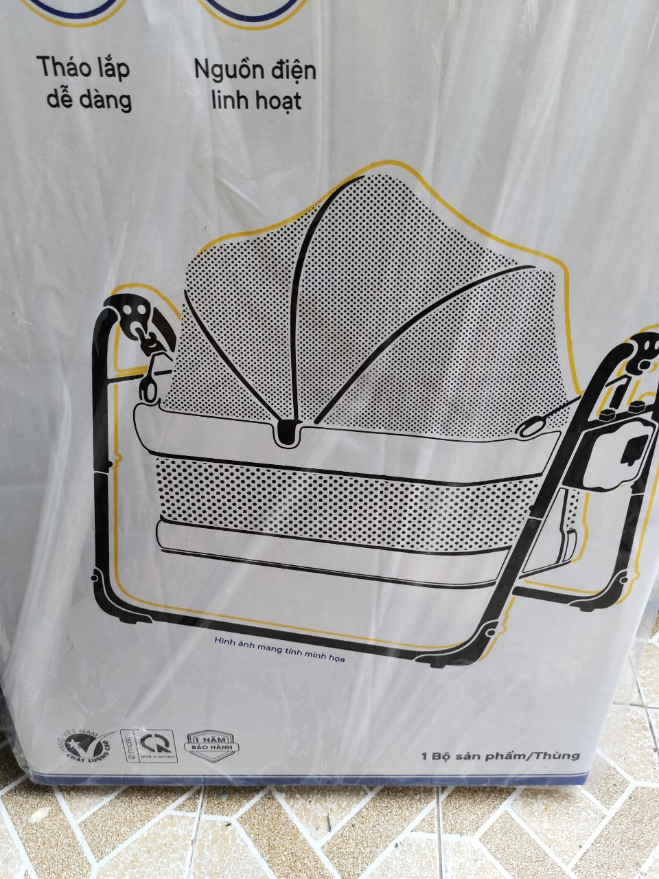 Nôi đưa võng tự động sức đưa 22 kg xanh