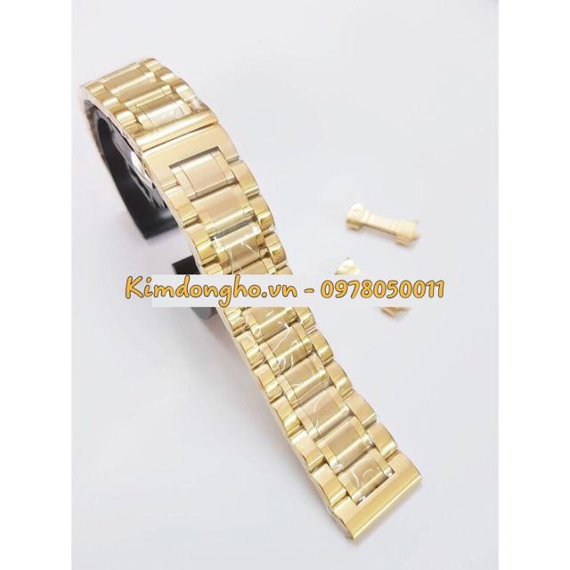 Dây đồng hồ kim loại đúc đặc size 19mm 21mm