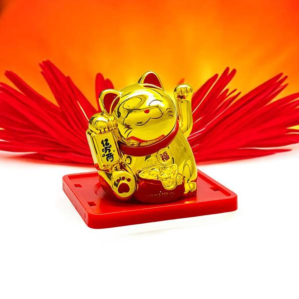 Tượng Mèo Thần Tài Vẩy Tay - WanLongDa 8015