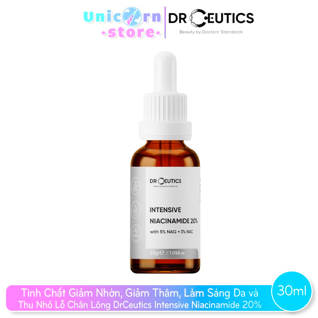 Tinh chất Niacinamide DrCeutics Intensive Niacinamide 20% Mờ Thâm Sáng Da