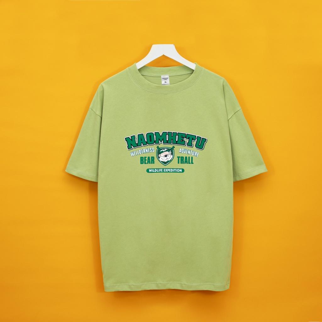 Áo thun tay lỡ NAOMHETU Hogoto shop , Áo thun unisex nam nữ from rộng oversize chất liệu cotton