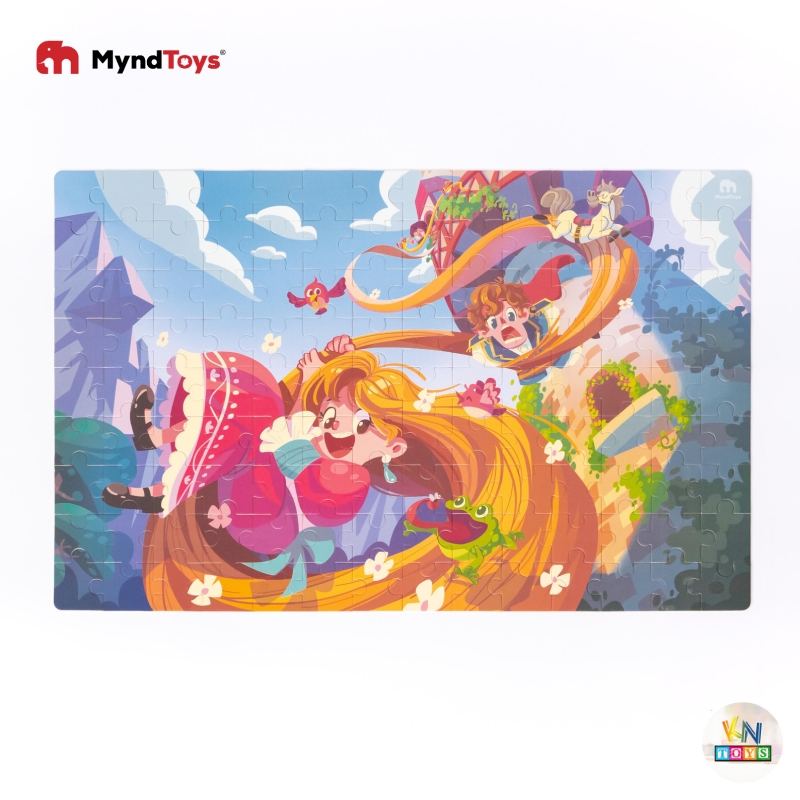 Đồ Chơi Xếp Hình MyndToys - Classic Tale Puzzle – Aerial Stream (Công chúa Tóc mây - 126 mảnh ghép cho Bé Từ 3.5 Tuổi)