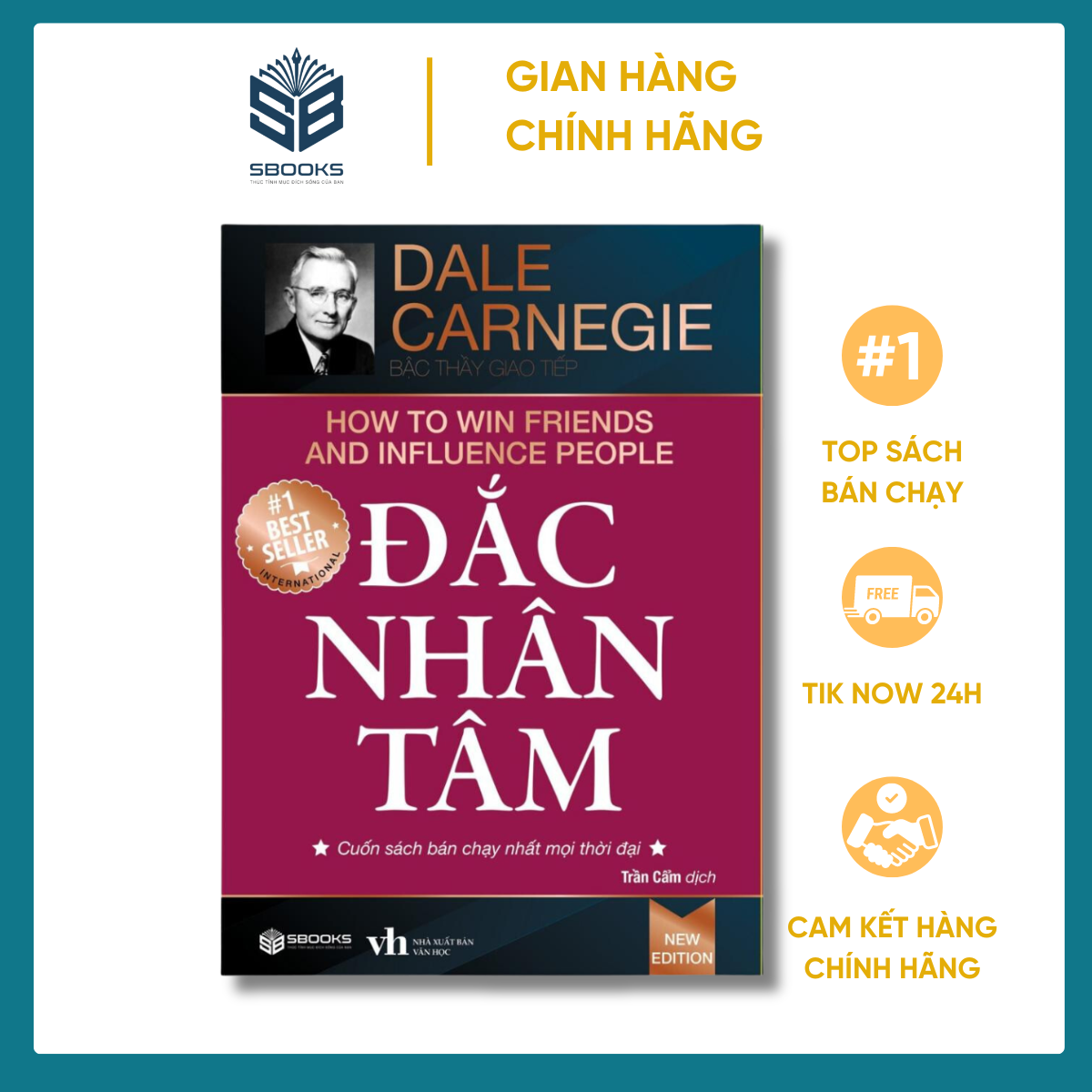 Sách - Đắc Nhân Tâm (Khổ Lớn) - Sách CHÍNH HÃNG Sbooks