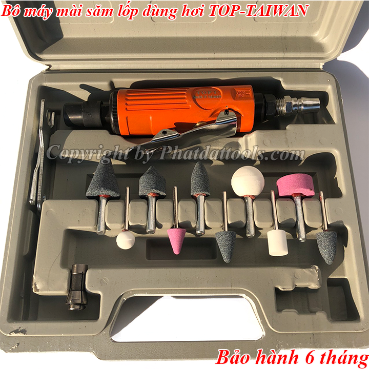 Bộ máy mài săm lốp dùng hơi TOP - Made in Taiwan - Máy mài săm đa năng Đài Loan