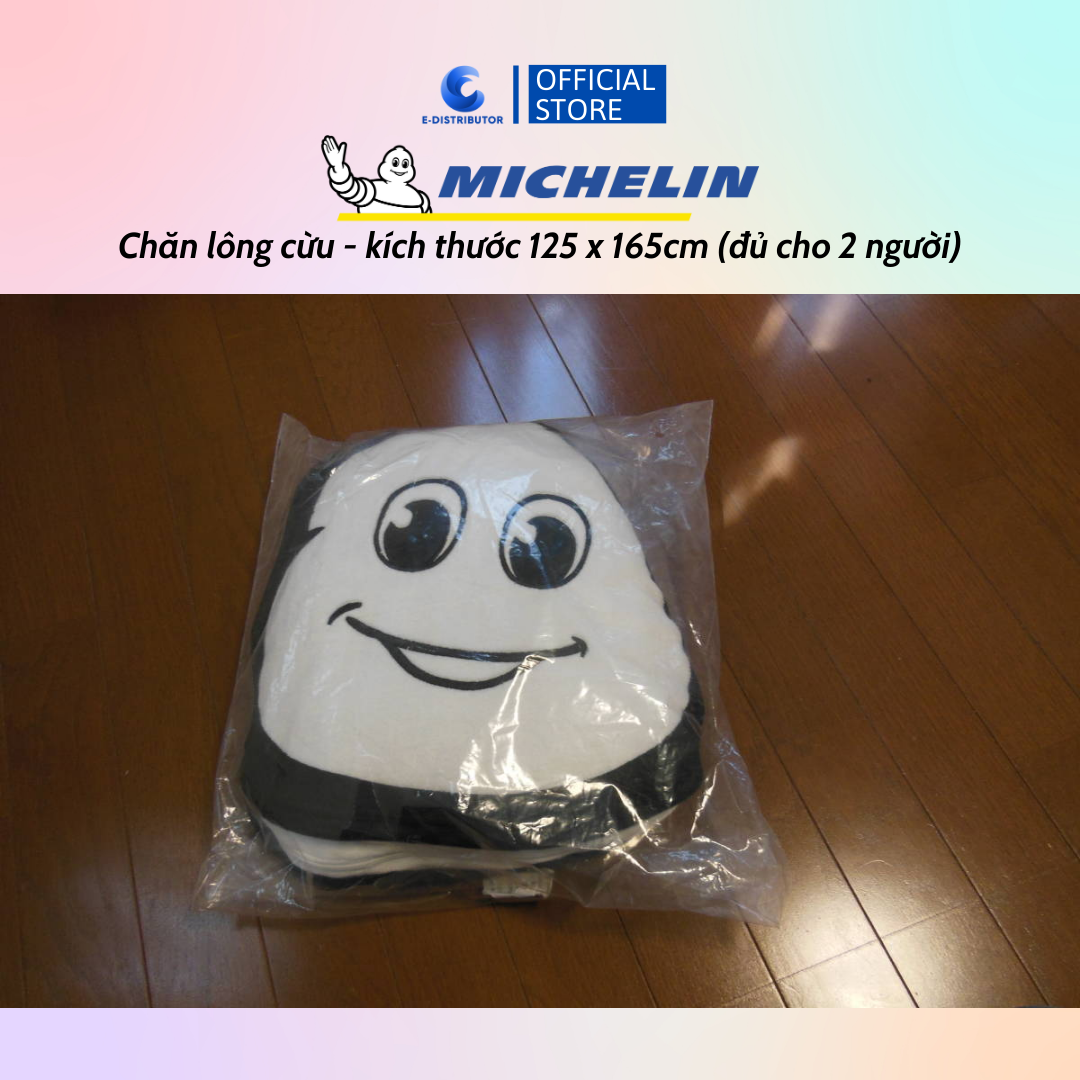 Chăn, mền lông cừu Michelin dành cho ô tô, văn phòng (125 x 165cm) - Hàng chính hãng
