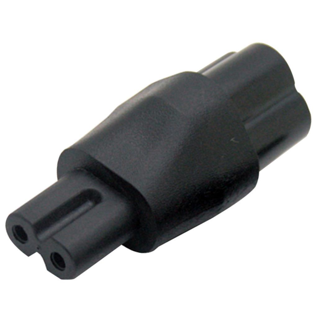 IEC 320 C6 To C7 AC Adapter IEC 3 Pole Male To 2 Pole Figure