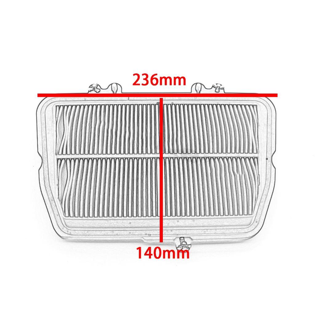 Red Motorcycle Air Intake Filter Cleaner Replacement Resuable