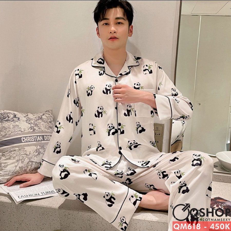 Bộ đồ pijama nam quần dài, tay dài QSHOP QM618