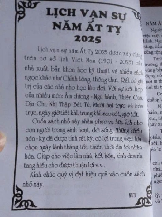 [KoSuyTu] Lịch Vạn Sự 2025