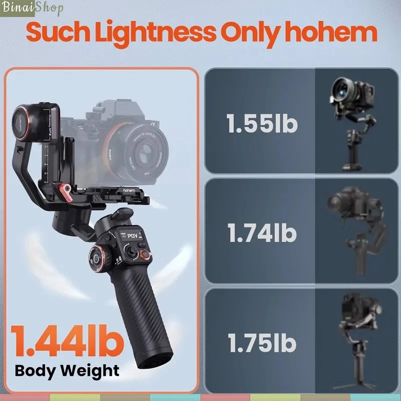 Hohem Isteady MT2 / MT2 KIT - Gimbal Chống Rung 4 Trong 1 Dành Cho Smartphone, Camera Action, Máy Ảnh Cỡ Nhỏ Và DSLR, Tích Hợp Cảm Biến AI, Tải Trọng 1.2Kg - Hàng chính hãng