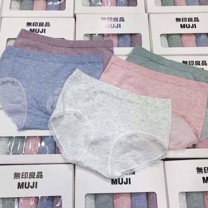Quần lót nữ cotton hộp 5 quần free size