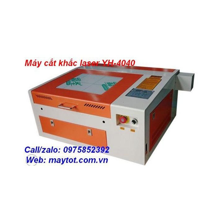 Máy cắt khắc laser model YH-4040 ứng dụng gia công các vật liệu phi kim như da, vải, Mica, pha lê, thủy tinh hữu cơ,