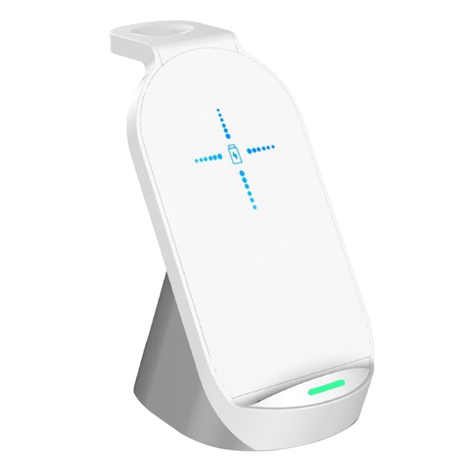 Desktop 15W Qi Wireless Charger Dock for iPhone XR 8 iWatch AirPods