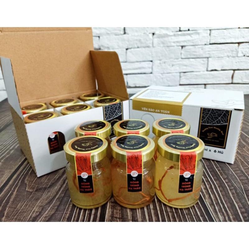 Lốc 6 hũ yến chưng đông trùng không đường hũ 70ml