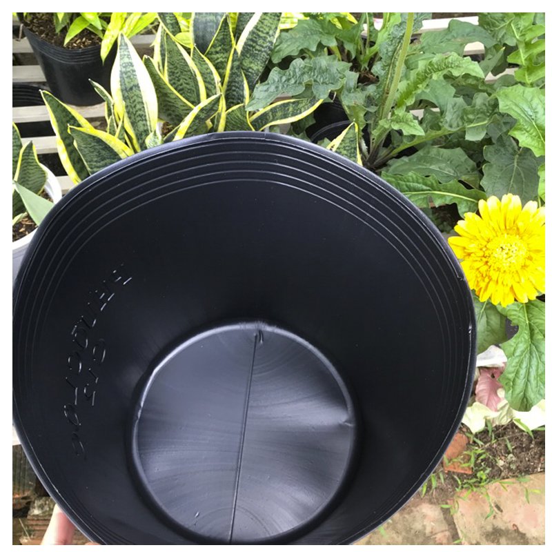 100 Chậu 25x21x21cm nhựa PE dẻo trồng cây bền từ 5 đến 10 năm-77307