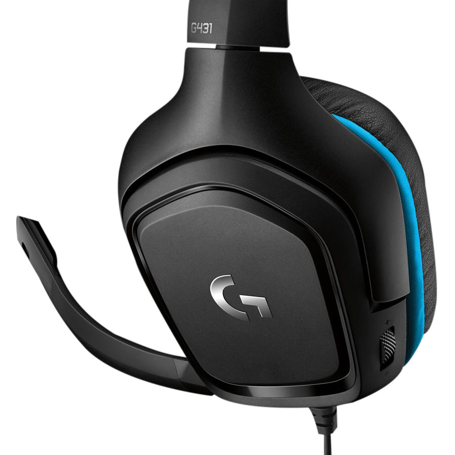 Tai Nghe Có Dây Chụp Tai Over-ear Logitech G431 7.1 Surround Gaming - Hàng Chính Hãng